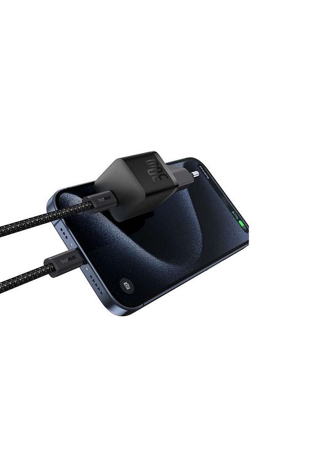 1C 30W GaN5 Mini Hızlı Ev Şarj Adaptörü - Siyah - 5