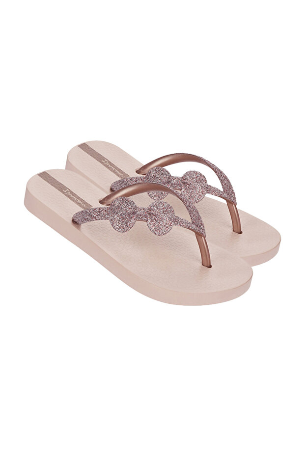 Lolita II Kids Beige Slippers - Flip Flops, Size 25/36