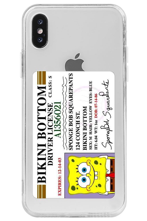 حافظة هاتف من السيليكون الشفاف بنمط سائق لهاتف iPhone XS