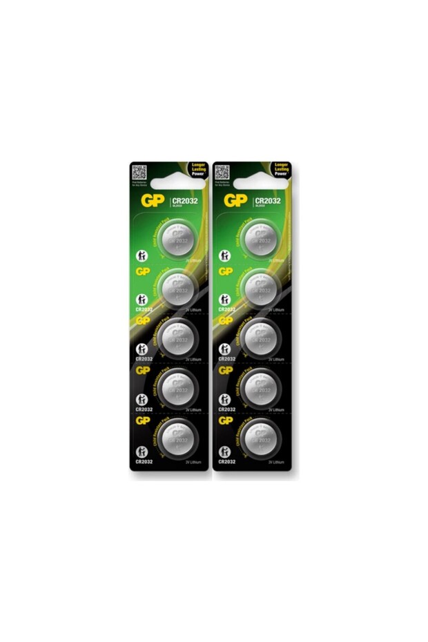 Gp 10 Adet Cr 2032 3v Düğme Pil - 1
