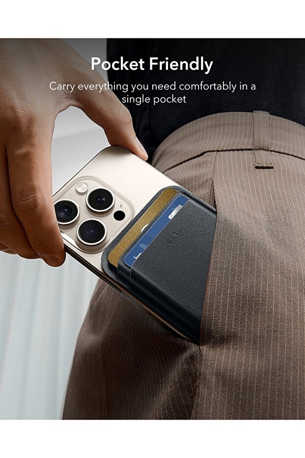 iPhone Cüzdan Halolock Magsafe Boost Wallet Cüzdan - Siyah - 4