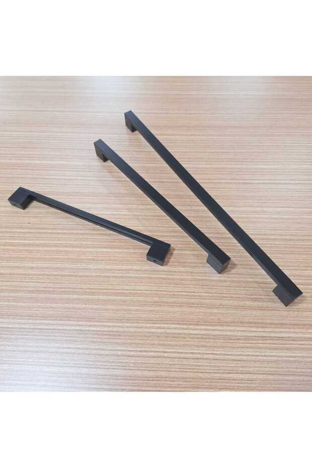 (1 Piece) Burgaz 224 Matte Black Handle Furniture Wardrobe Drawer Cabinet Handle 224mm