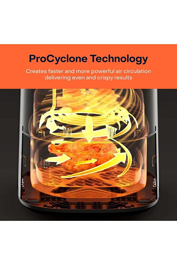 Nutricook Air Fryer Essentials Vision by Caliber Brands, with Clear Window and Internal Light, ProCy - 3