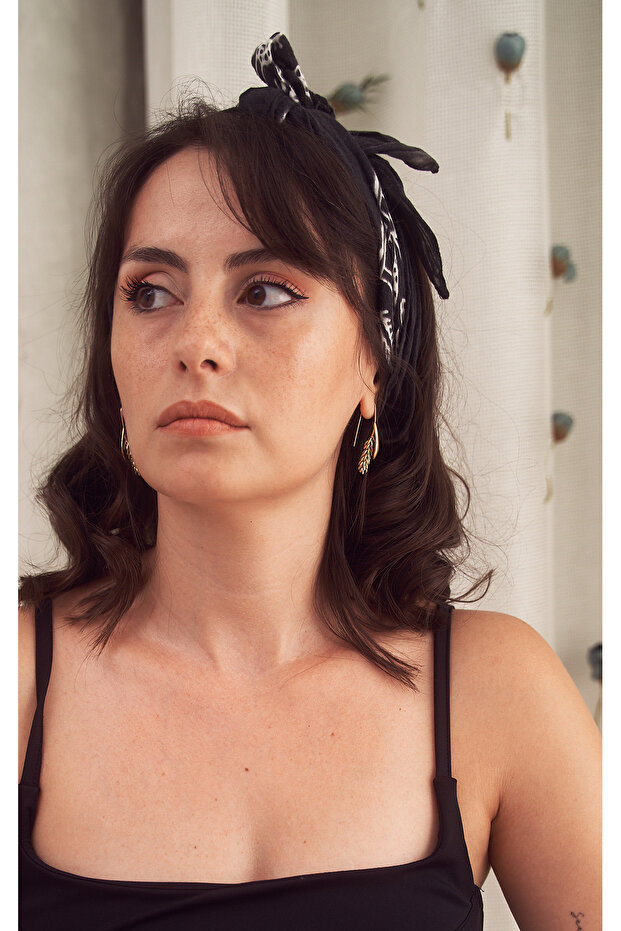 Çelik Küpe - Spike - Gold - 2