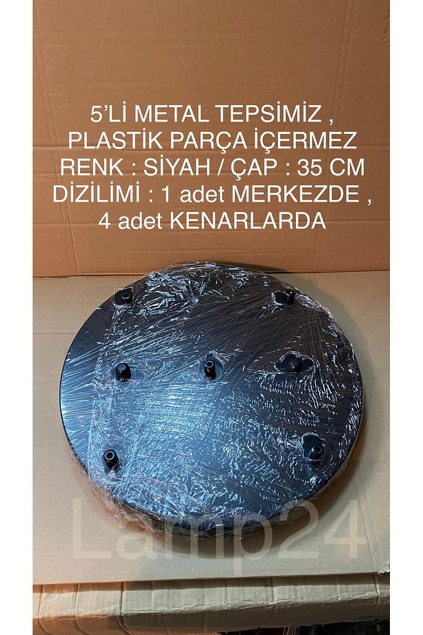 Neo Serisi 5’li Bal Glop Camlı Modern Sarkıt Avize - Siyah Kasa Ve Bal Cam - 8