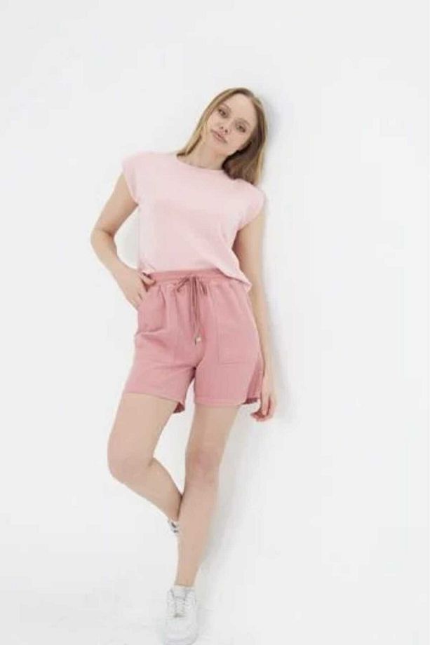 PEMBE DOKUMA ŞORT - 2