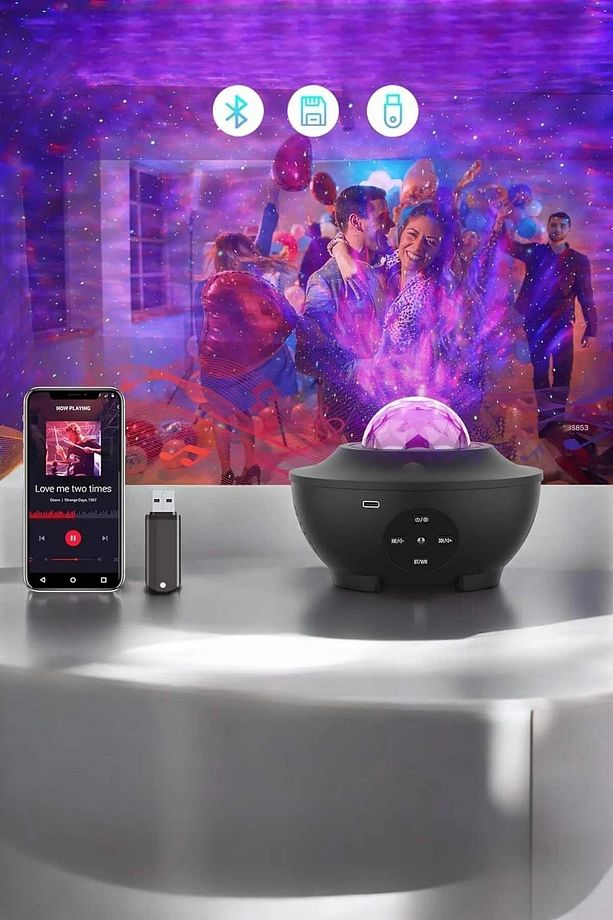 🌌galaxy Bluetoothlu Gece Lambasi - 6