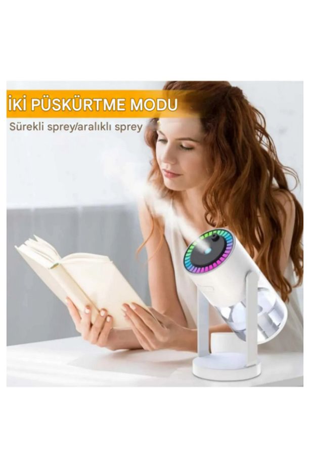 CL28 Tavana Işık Yansıtan Gece Lambası Hava Nemlemdirici Ev ve Araba İçin Işıklı Aromaterapi - 7
