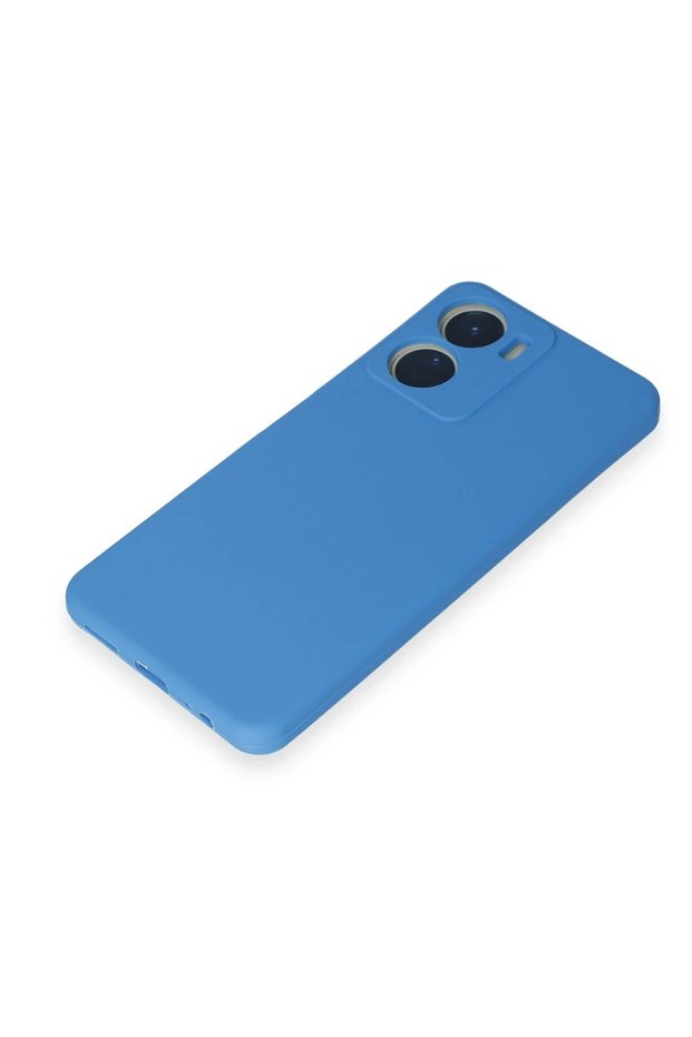 جراب Vivo Y16 أول سيليكون - أزرق SVLRS