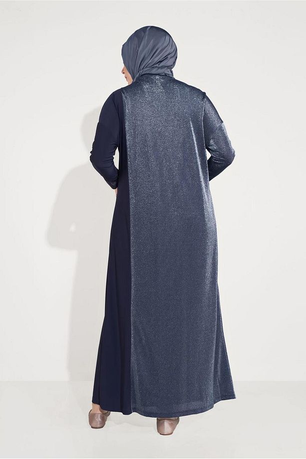 KUMAŞ MİX CEPLİ ELBİSE 20061 - 4