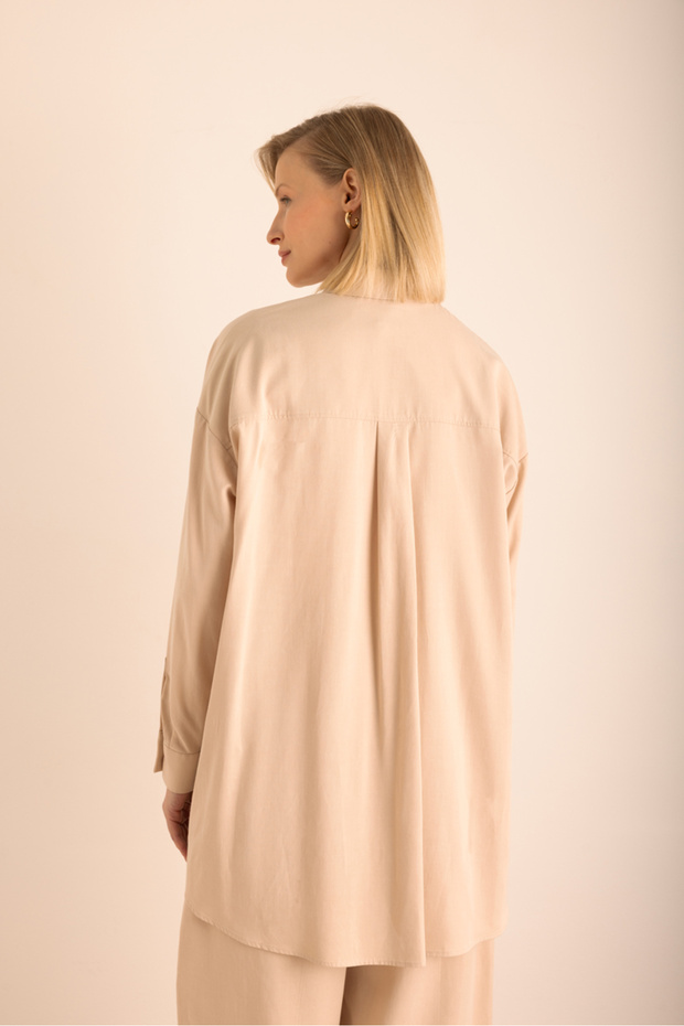 Bej Cotton Tunik - 6