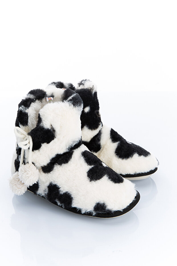 Black Children's Home Boots - Flower 30/35