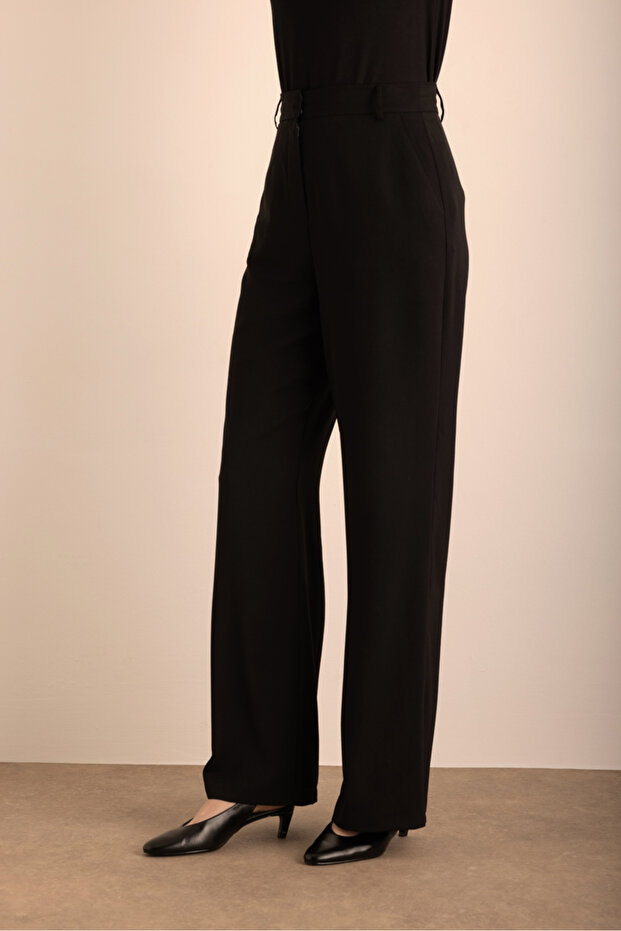 Dokuma Palazzo Pantolon - 5