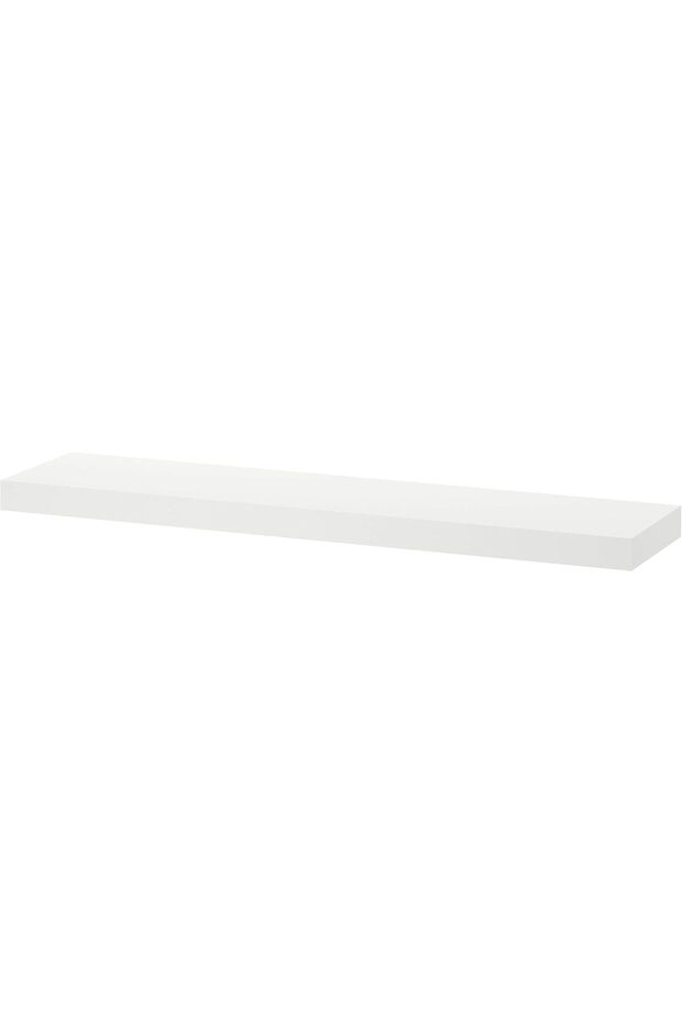 Lack Wall Shelf White 110x26 Cm – Floating Shelf With Hidden Brackets For Modern Display - 1