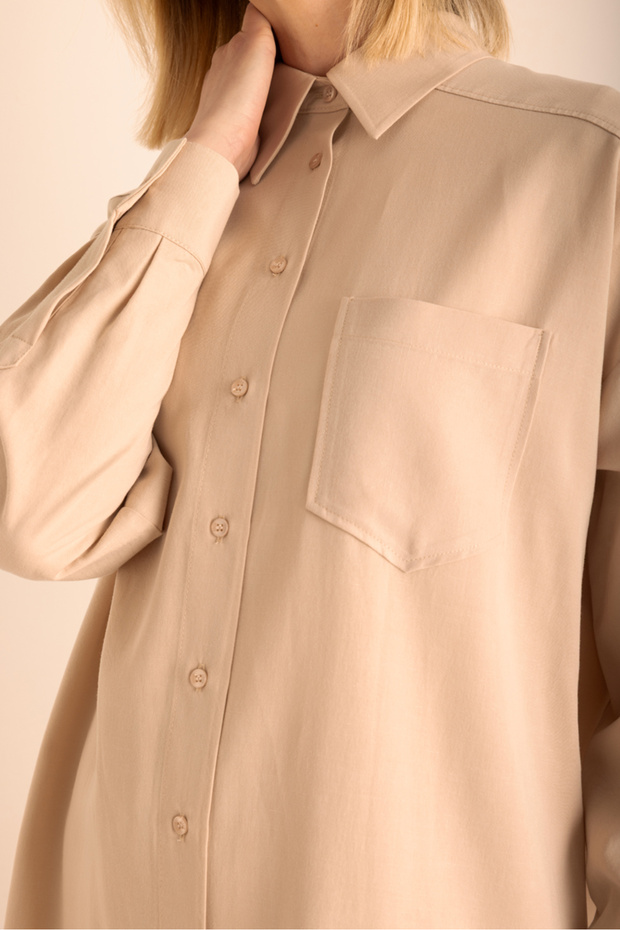 Bej Cotton Tunik - 3