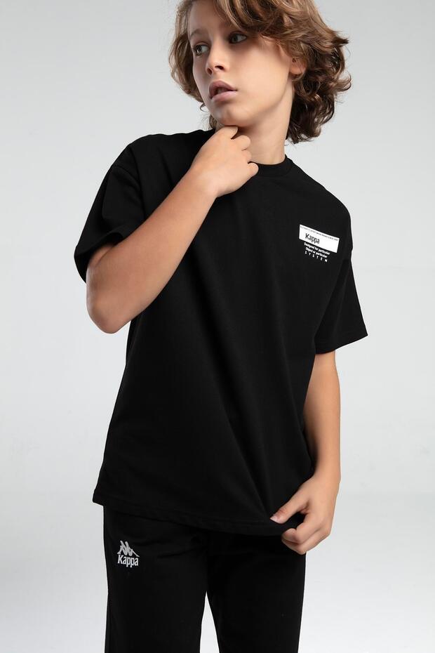 Authentic Keegan Erkek Çocuk Siyah Regular Fit Tişört Ve Şort Takım - 2