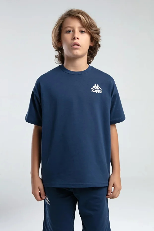 Authentic Keaton Erkek Çocuk Mavi Regular Fit Tişört Ve Şort Takım - 2