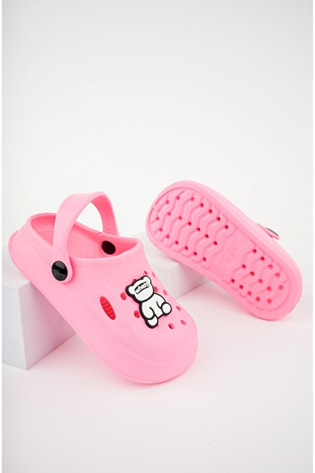 Sandały-kapcie z naklejkami dla dzieci unisex - 3