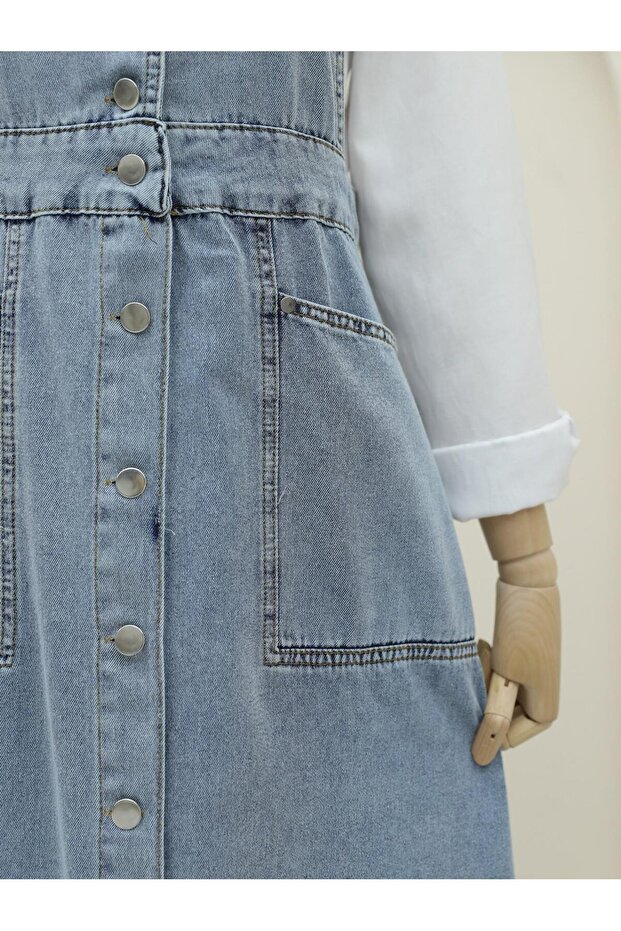 سالوبيت جينز بأزرار طويلة وجيب مزدوج - 3