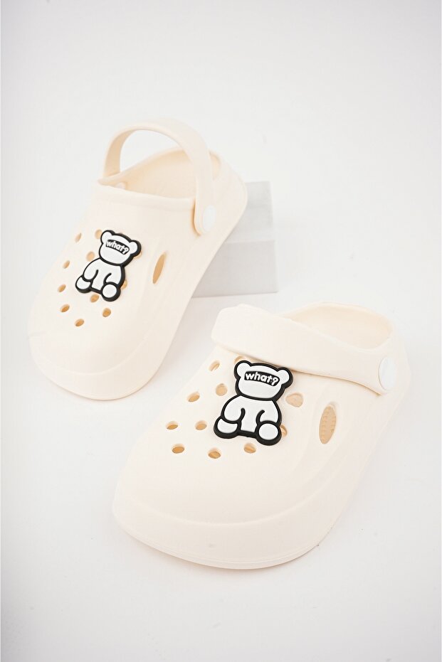 Unisex Children's Figured Sticker Sandals-Slippers