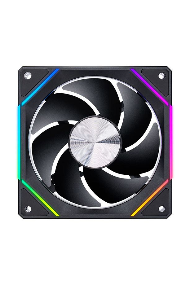 LS300 V2 Reverse 120mm ARGB–Sonsuzluk Aynalı, 2000RPM, 5V 3Pin ARGB+4Pin PWM Siyah Kasa Fanı - 2