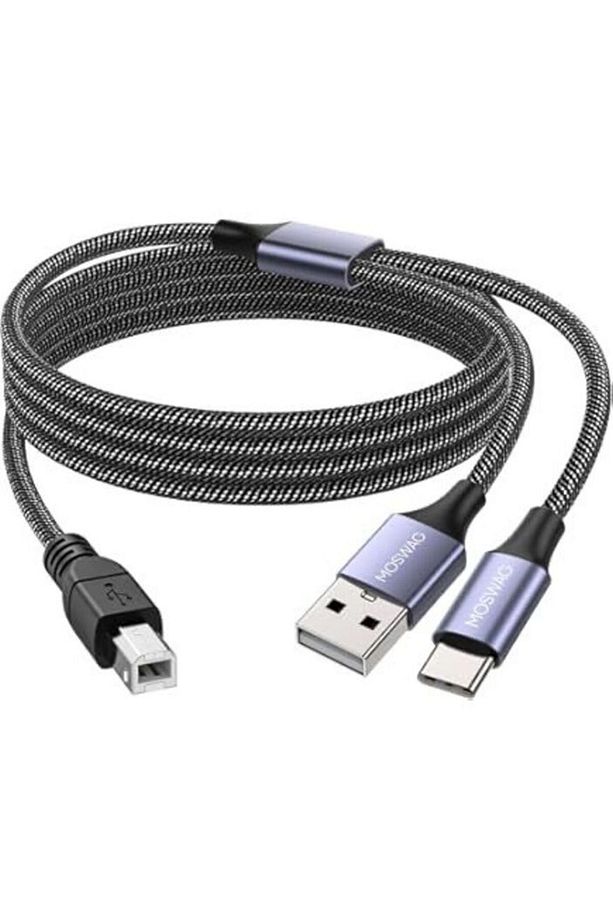 Type-C 2 İn 1 Yazıcı Kablosu - 1