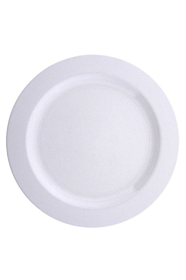 Beyaz Sert Plastik Parti Tabağı 26 cm 10'lu | Tek Kullanımlık - 1
