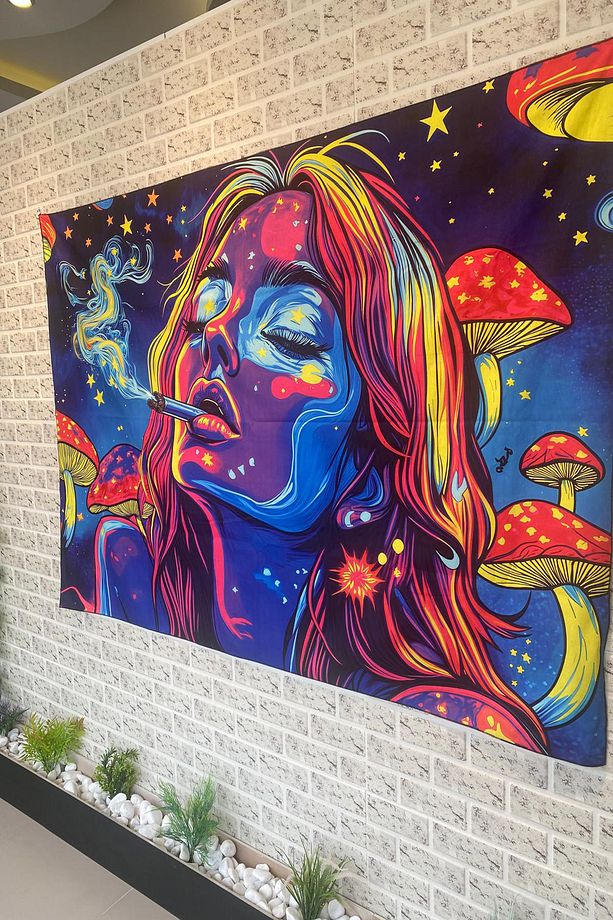 Kaliteli Kumaş , Canlı Renkler Duvar Örtüsü Duvar Halısı Wall Tapestry - 3