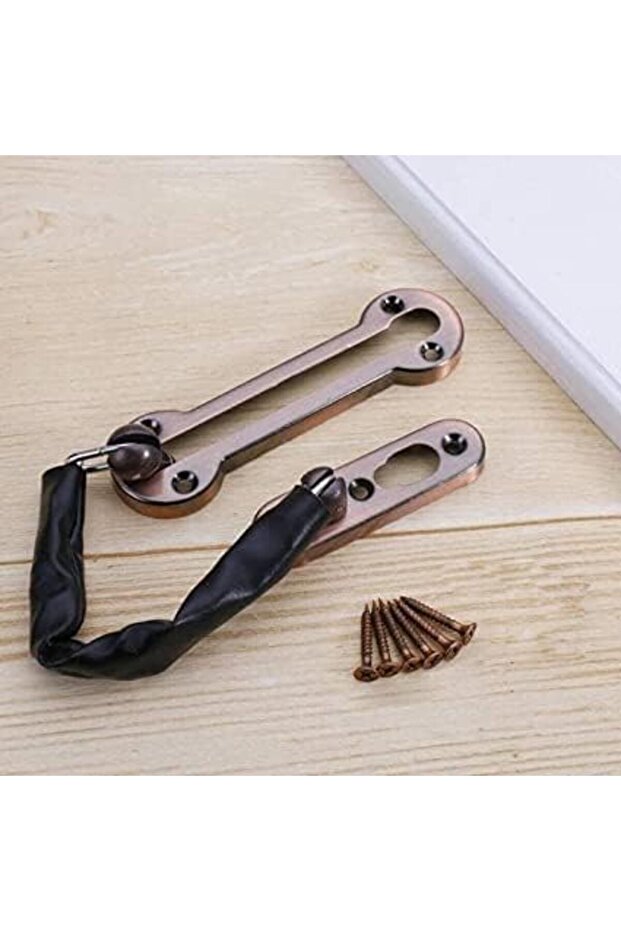 Stainless Steel Casting Door Surface-Mounted Lock Brushed Finish, Sturdy and Rust-Resistant Steel Ch