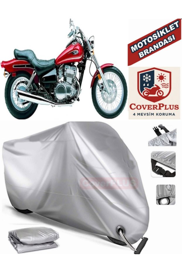 Gray Lock Compatible Motor Tarpaulin Kawasaki En 500 Motorcycle Tarpaulin Cover Tent (Motoen)