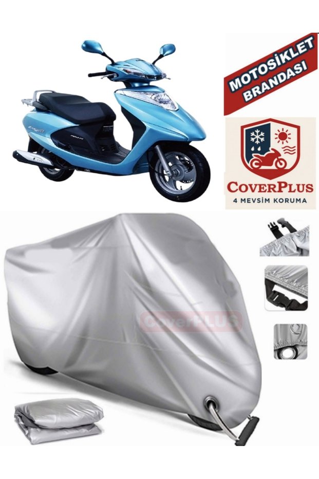 Gray Lock Compatible Motor Tarpaulin Honda Spacy 125 Motorcycle Tarpaulin Cover Tent (Motoen)