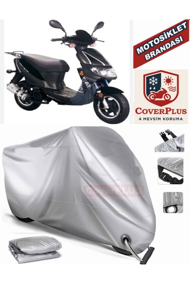 Gray Lock Compatible Motor Tarpaulin Keeway Hurricane Motorcycle Tarpaulin Cover Tent (Motoen)