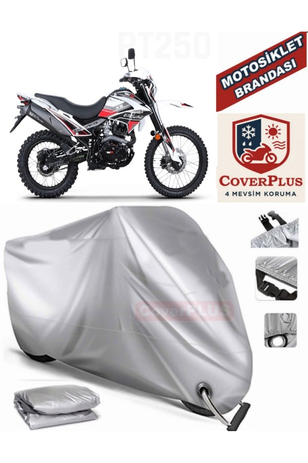 Gray Lock Compatible Motor Tarpaulin Rks Rt250 Motorcycle Tarpaulin Cover Tent (Motoen)