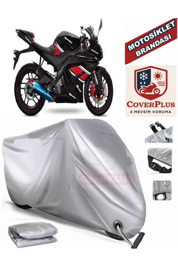 Gray Lock Compatible Motor Tarpaulin Yuki Yk250-21 R-Samurai Motorcycle Tarpaulin Cover Tent (Motoen)