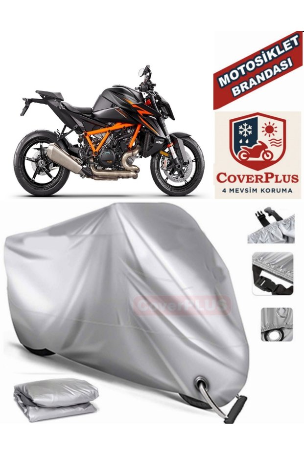 Gray Lock Compatible Motor Tarpaulin Ktm 1290 Super Duke R Motorcycle Tarpaulin Cover Tent (Motoen)