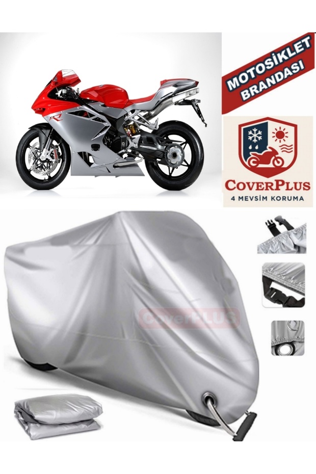 Gray Lock Compatible Motor Tarpaulin Mv Agusta F4R Motorcycle Tarpaulin Cover Tent (Motoen)