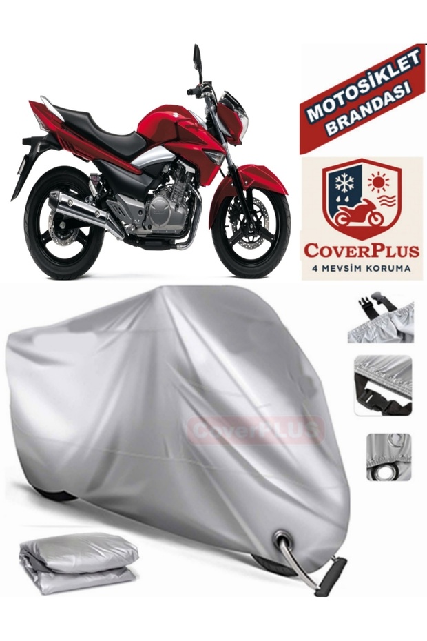 Gray Lock Compatible Motor Tarpaulin Suzuki Gw250 Inazuma Motorcycle Tarpaulin Cover Tent (Motoen)