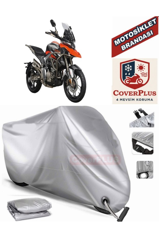 Gray Lock Compatible Motor Tarpaulin Zontes 310 t Motorcycle Tarpaulin Cover Tent (Motoen)