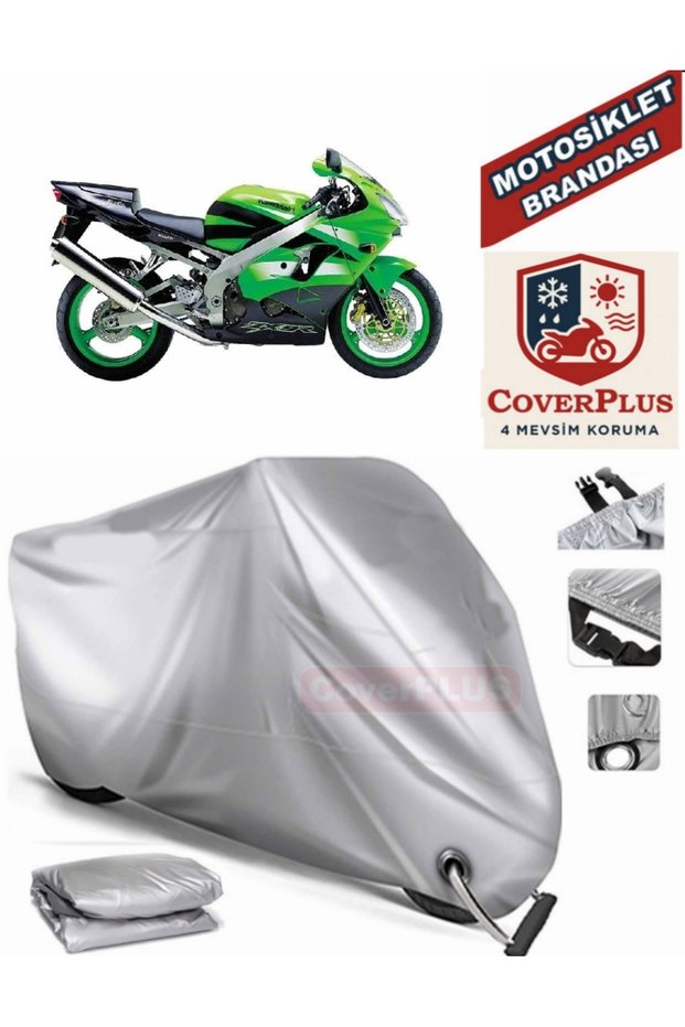 Gray Lock Compatible Motor Tarpaulin Kawasaki Zx-9 R Motorcycle Tarpaulin Cover Tent (Motoen)