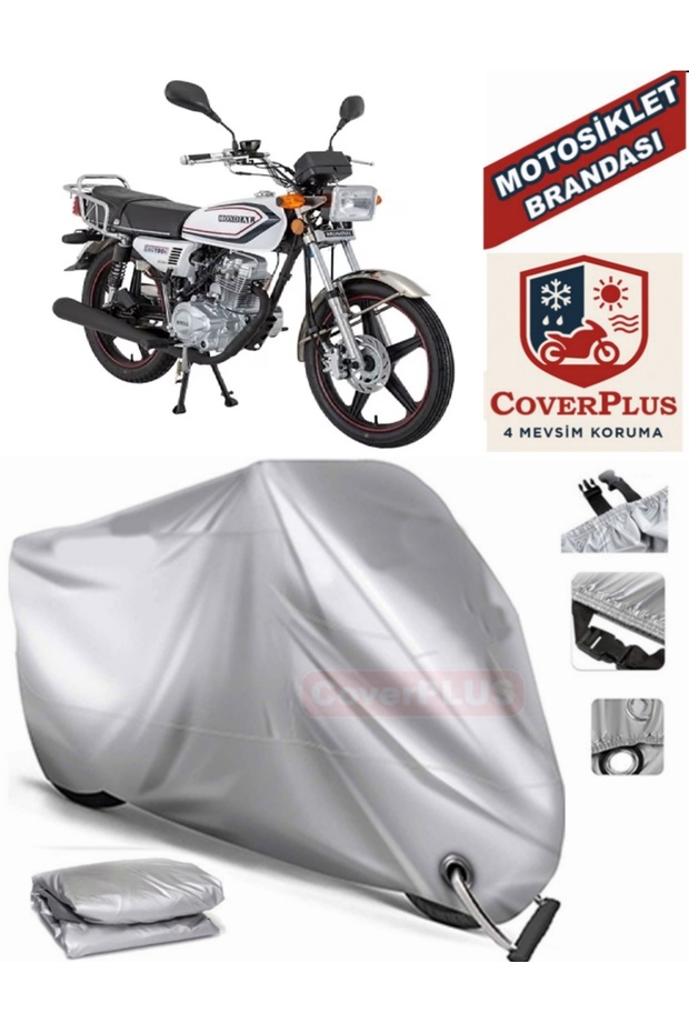 Gray Lock Compatible Motor Tarpaulin Mondial 100 Uag Motorcycle Tarpaulin Cover Tent (Motoen)