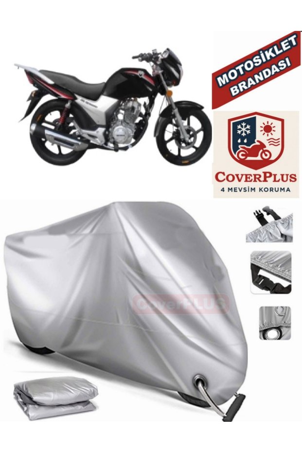 Gray Lock Compatible Motor Tarpaulin Motoran Cbs 150 Balancer Motorcycle Tarpaulin Cover Tent (Motoen)