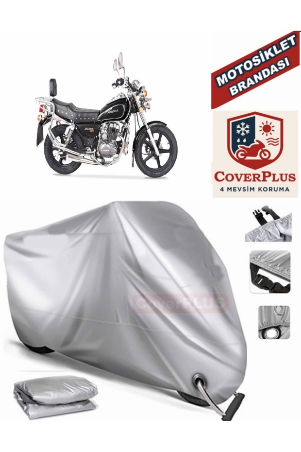 Gray Lock Compatible Motor Tarpaulin Arora Jaguar 125 Motorcycle Tarpaulin Cover Tent (Motoen)