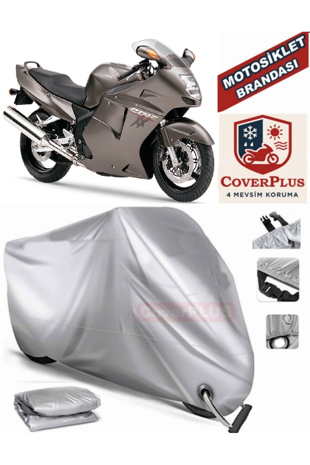Gray Lock Compatible Motor Tarpaulin Honda Cbr 1100 Xx Motorcycle Tarpaulin Cover Tent (Motoen)