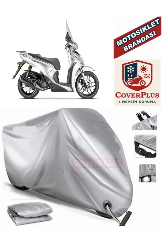 Gray Lock Compatible Motor Tarpaulin Kymco People S 200I Motorcycle Tarpaulin Cover Tent (Motoen)