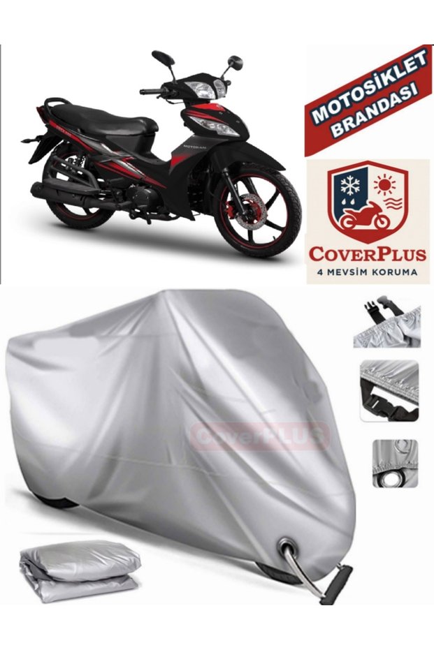 Gray Lock Compatible Motor Tarpaulin Motoran Orca 100 Motorcycle Tarpaulin Cover Tent (Motoen)