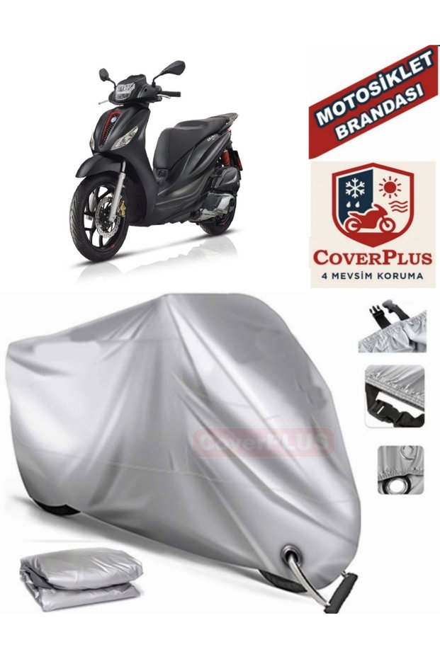 Gray Lock Compatible Motor Tarpaulin Piaggio Medley S 150 Motorcycle Tarpaulin Cover Tent (Motoen)