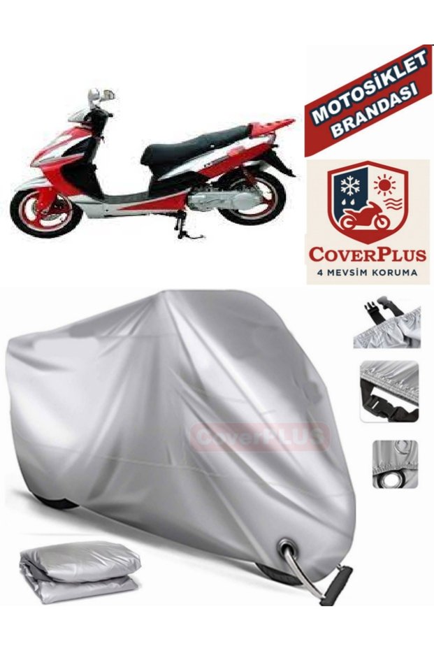 Gray Lock Compatible Motor Tarpaulin Mondial 175 Masti X Motorcycle Tarpaulin Cover Tent (Motoen)