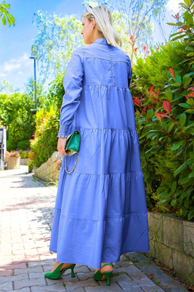 Kat Kat Elbise Açık Mavi HM2172 - 6