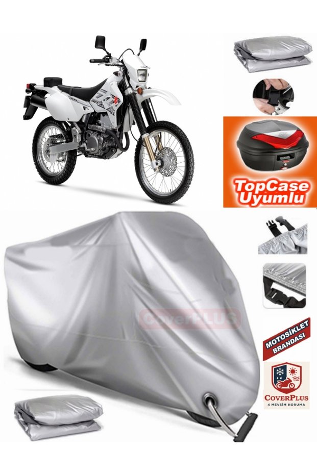 Gray Lock Compatible Suzuki Drz400 S Tarpaulin Topcase Rear Bag Compatible Motor Tarpaulin