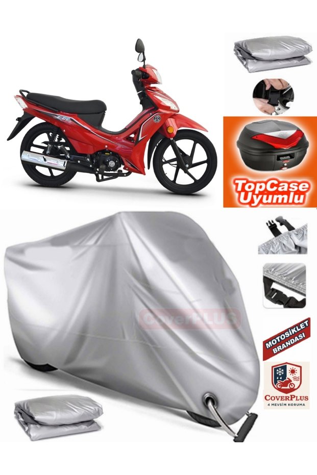 Gray Lock Compatible Kuba Ege 50 Tarpaulin Topcase Back Bag Compatible Motor Tarpaulin